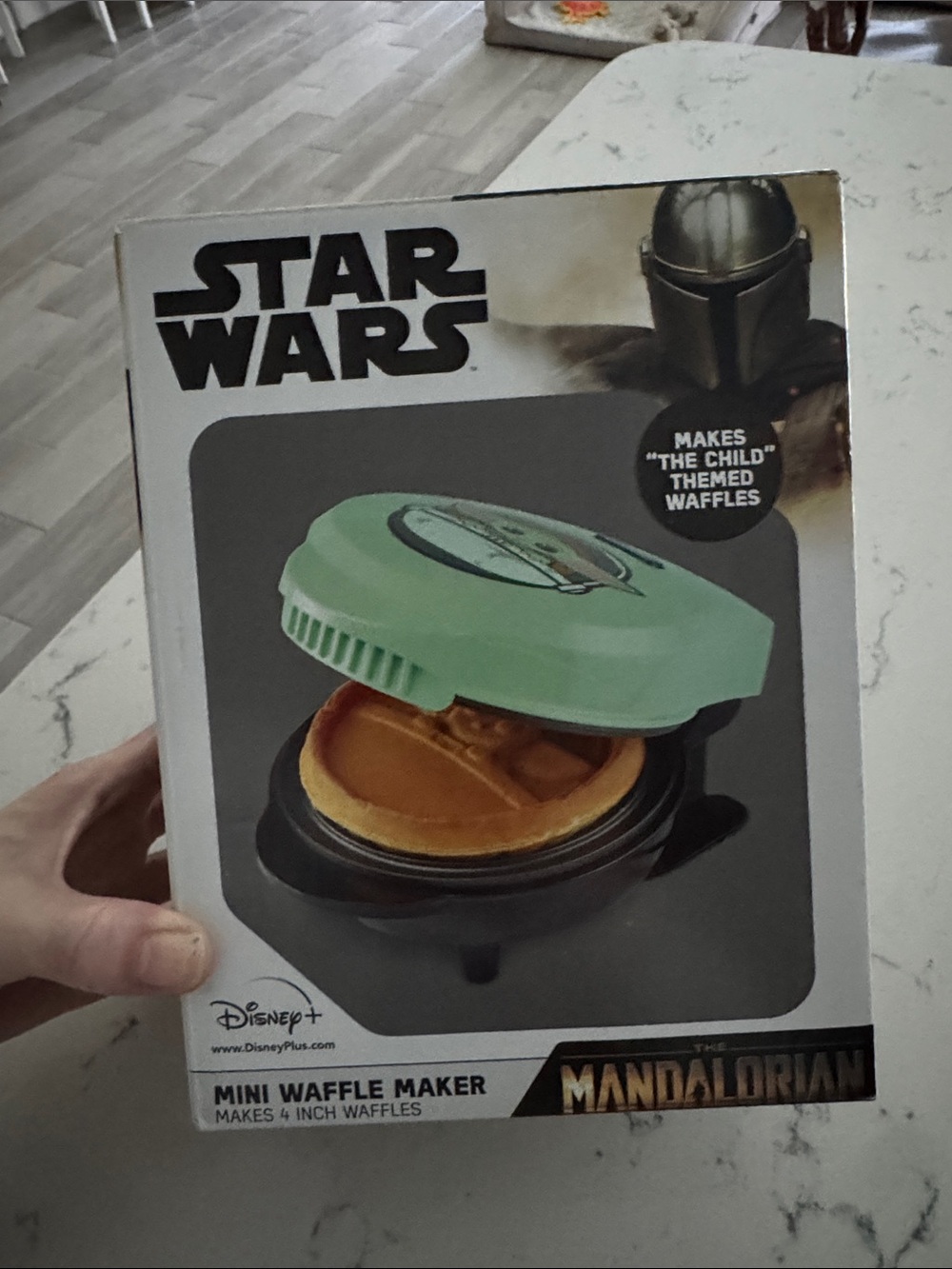 Star Wars The Mandalorian Mini Waffle Maker - Mint Green & Black